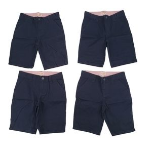 NWT Cat & Jack Girls School Uniform Shorts Size 8 - Four Pack Fighter Pilot Blue